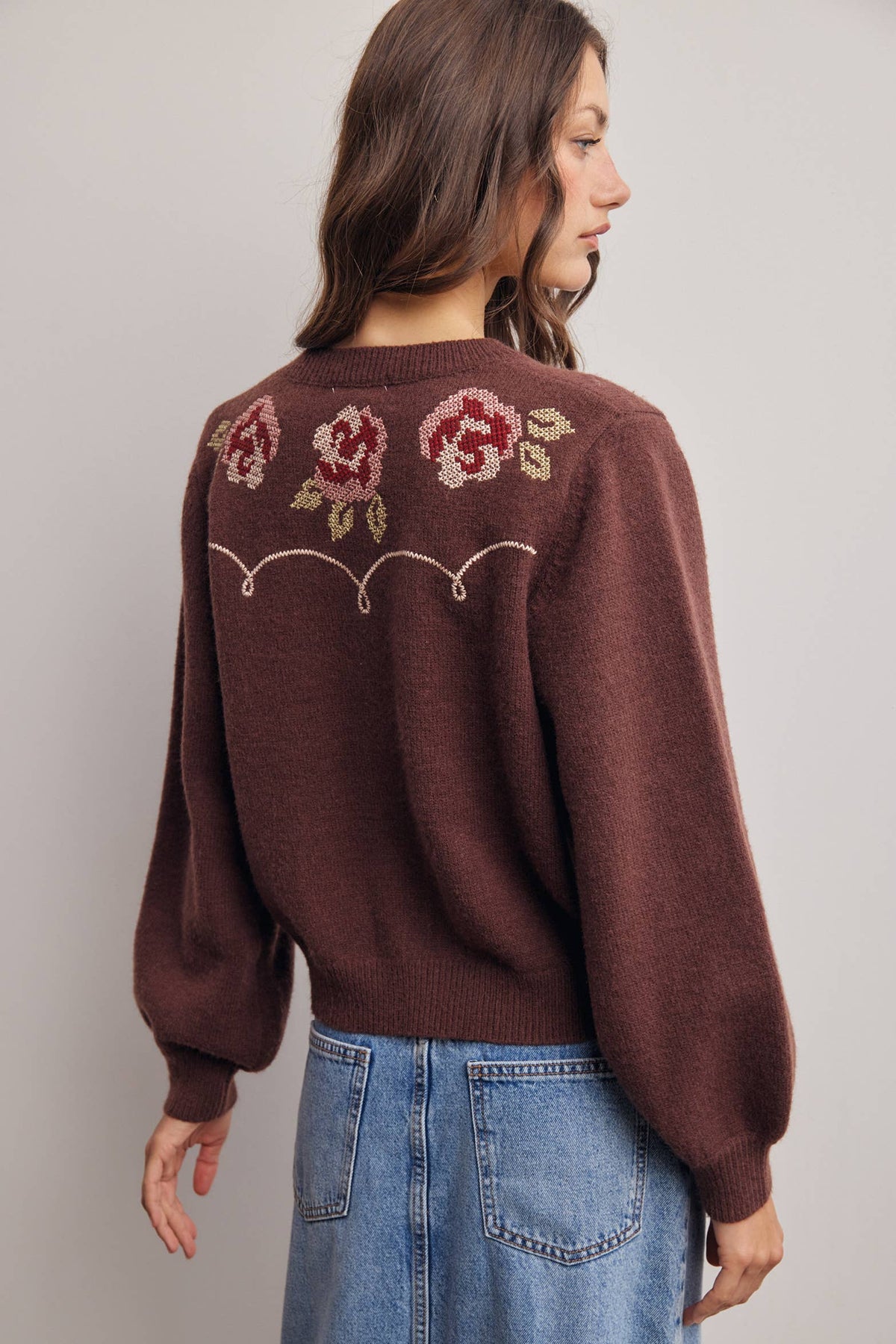 Floral Folk Cardigan
