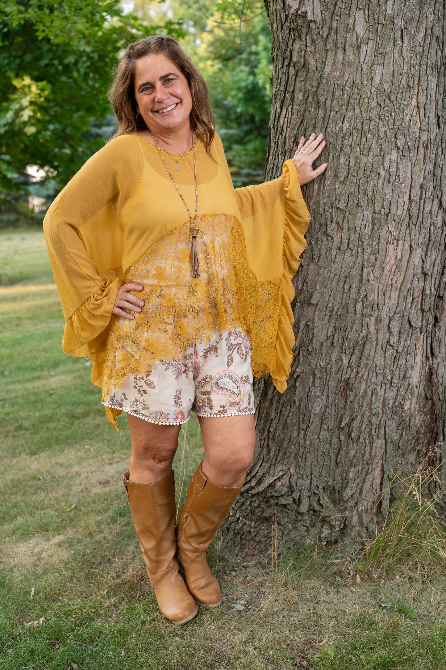 Boho Breeze Lace Top