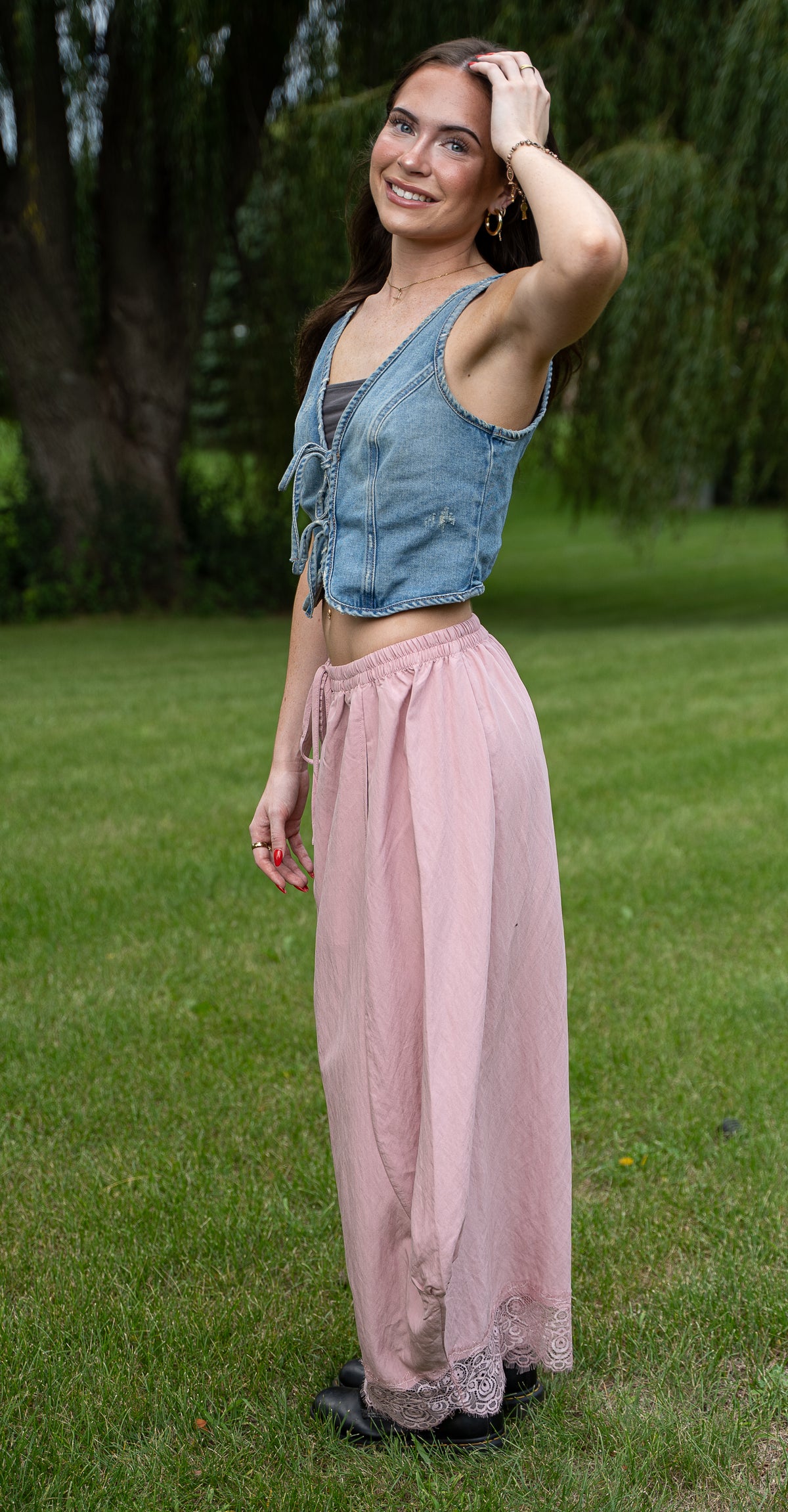 Bohemian Rose Lace Balloon Pant