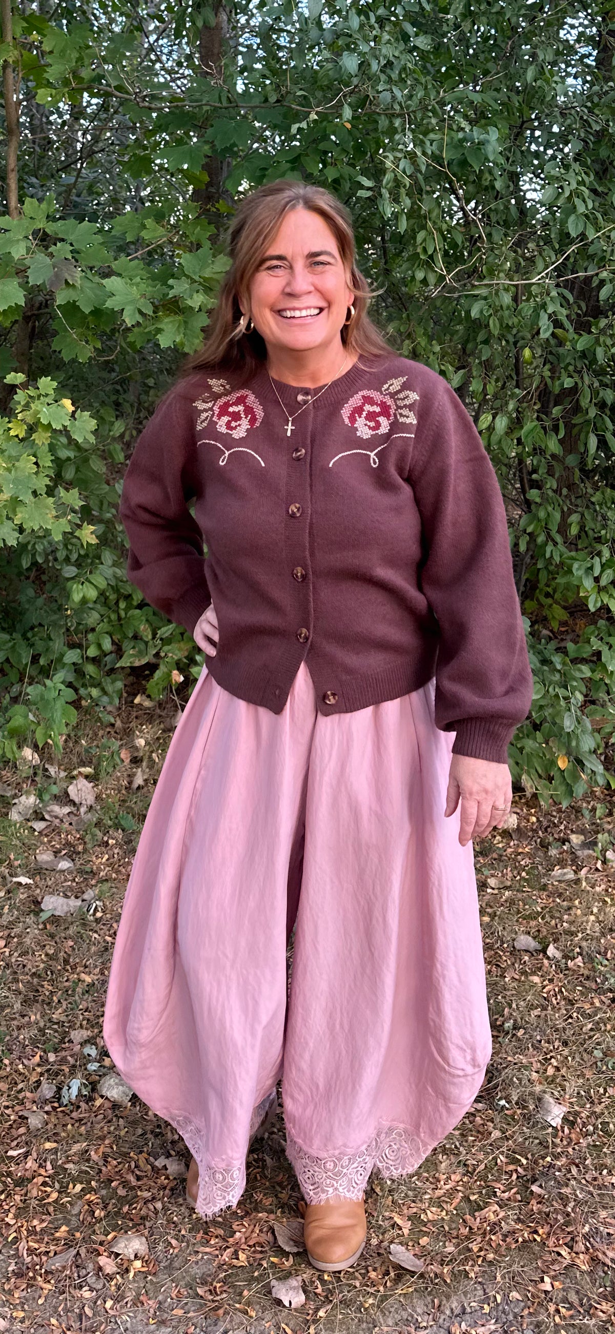 Floral Folk Cardigan