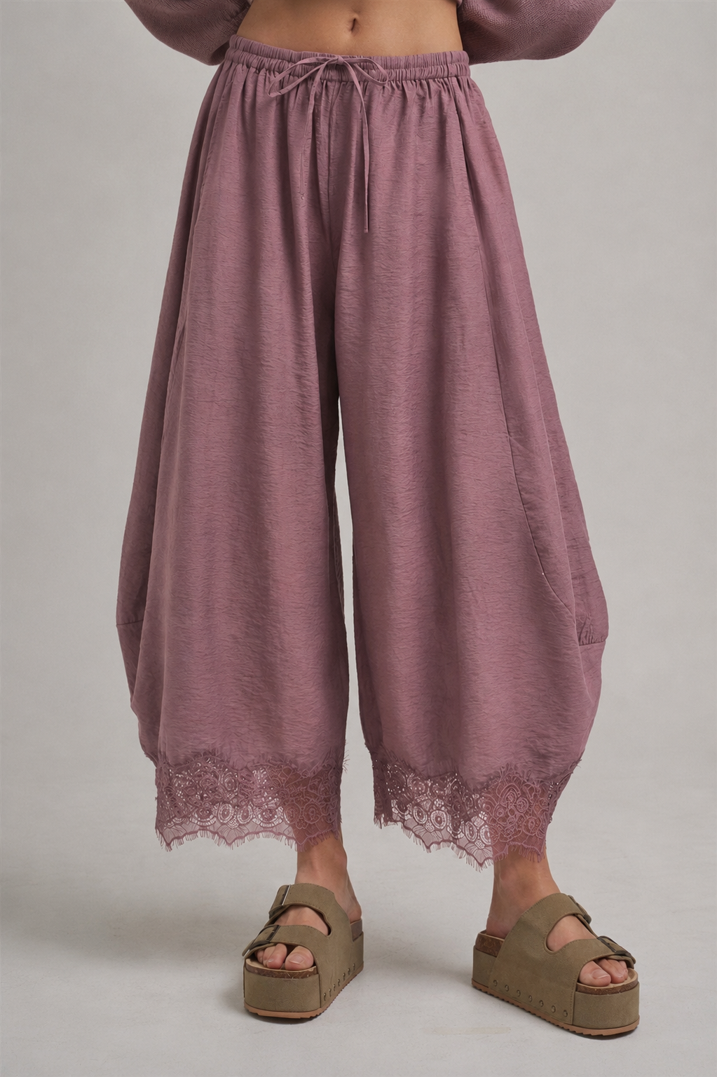 Bohemian Rose Lace Balloon Pant